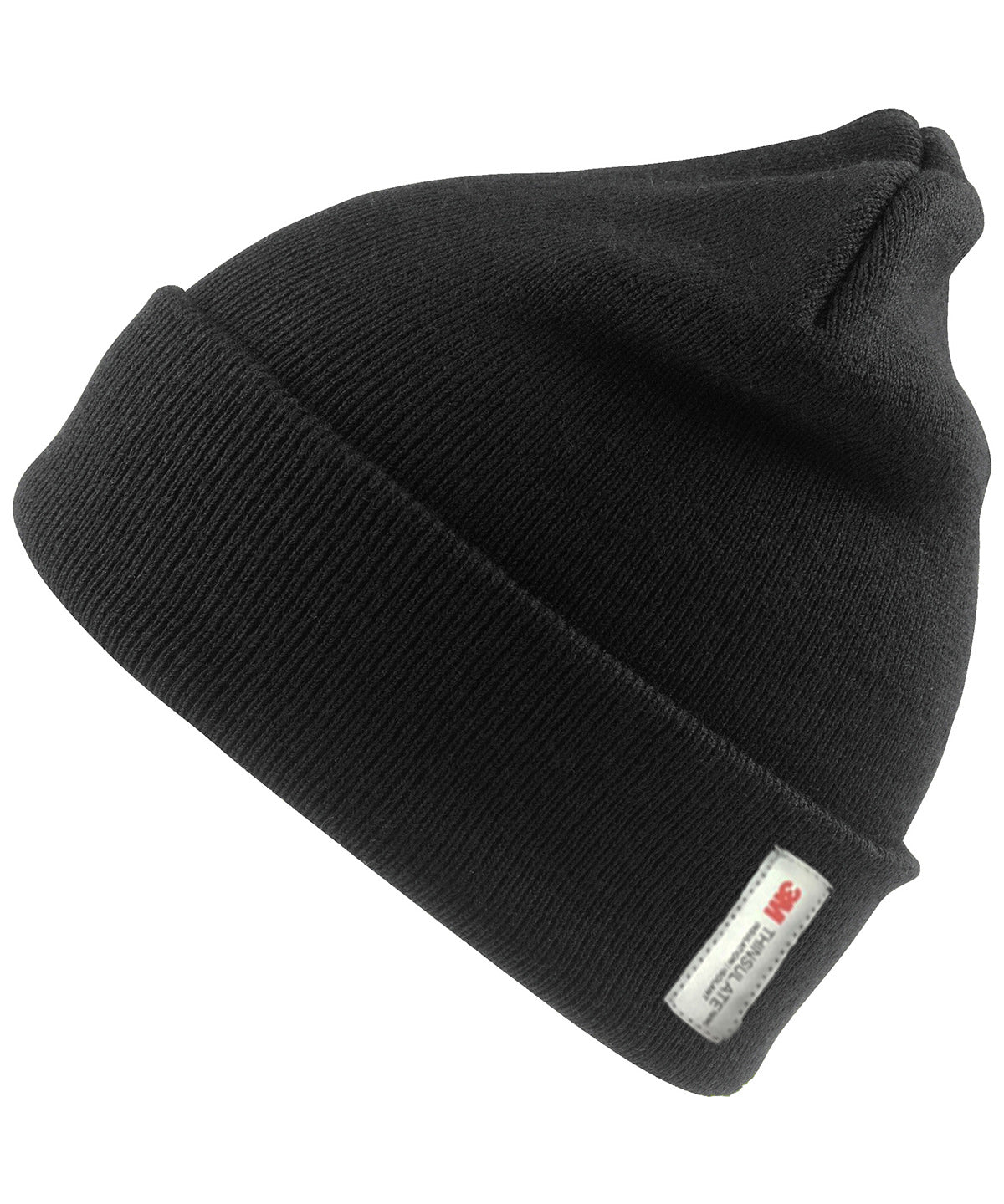 Result Recycled RC933 Recycled ThinsulateTM beanie in Black