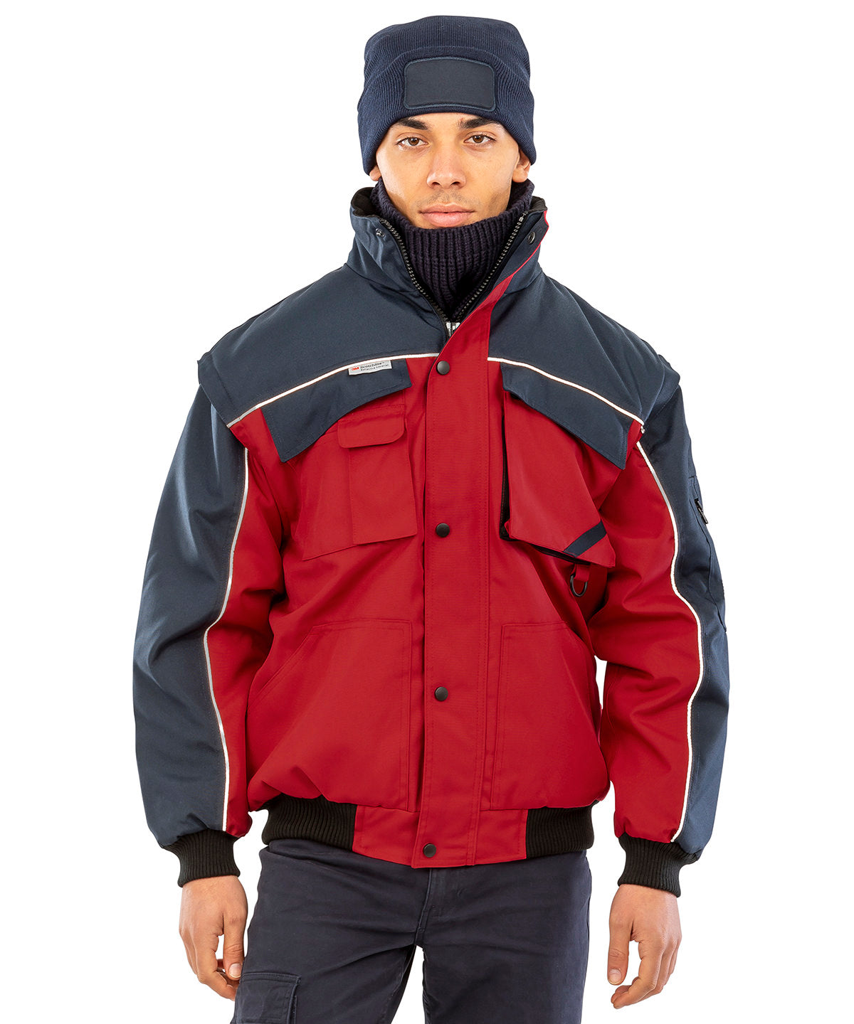 Result Workguard RE71A Work-Guard zip sleeve heavy-duty pilot jacket