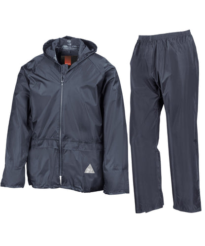 Result RE95A Waterproof jacket and trouser set in Navy