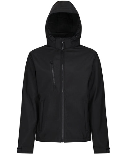 Regatta Professional RG152 Venturer 3-layer hooded softshell jacket in Black*