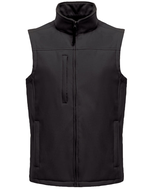 Regatta Professional RG154 Flux softshell bodywarmer in All Black*