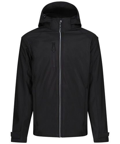 Regatta Professional RG320 Erasmus 4-in-1 softshell jacket in Black (Black)