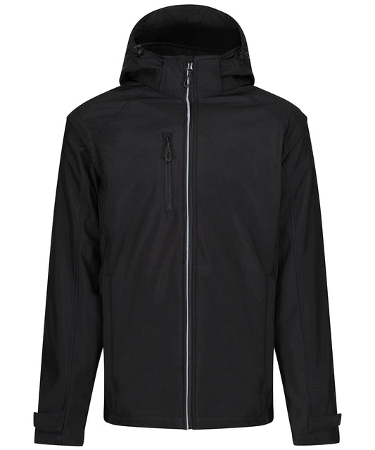 Regatta Professional RG320 Erasmus 4-in-1 softshell jacket in Black (Black)