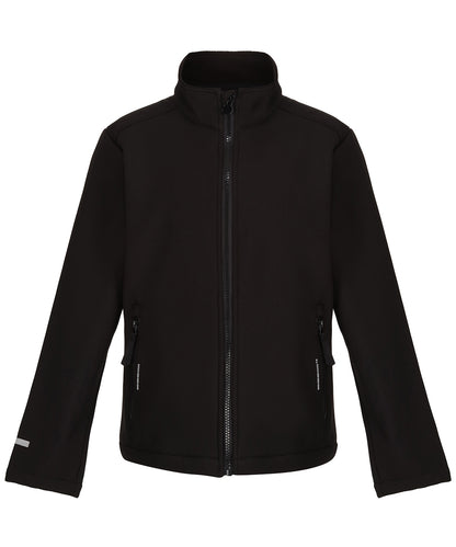 Regatta Junior RG332 Kids Ablaze softshell jacket in Black
