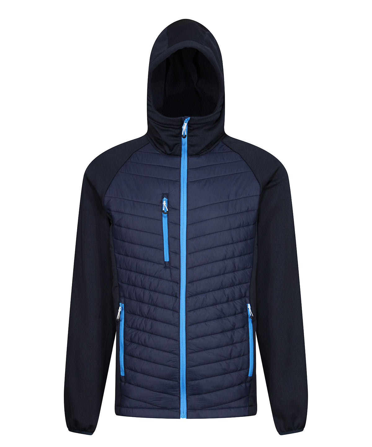 Regatta Professional RG339 Navigate hybrid hooded jacket in Navy/French Blue