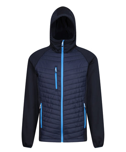 Regatta Professional RG339 Navigate hybrid hooded jacket in Navy/French Blue