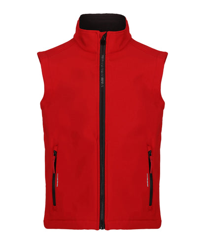 Regatta Junior RG342 Junior Ablaze softshell bodywarmer in Classic Red/Black