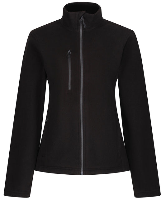 Regatta Honestly Made RG361 Women's Honestly made recycled full zip fleece in Black