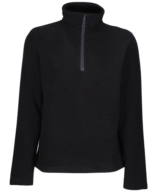 Regatta Honestly Made RG362 Honestly made recycled half zip fleece in Black
