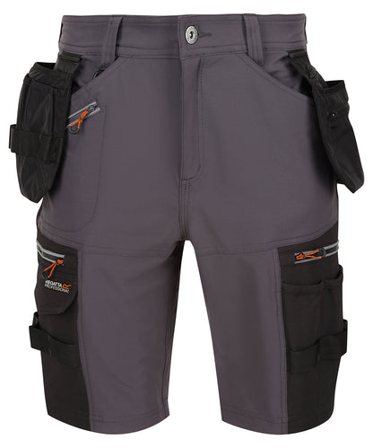 Regatta Professional RG366 Infiltrate stretch holster shorts in Iron/Black