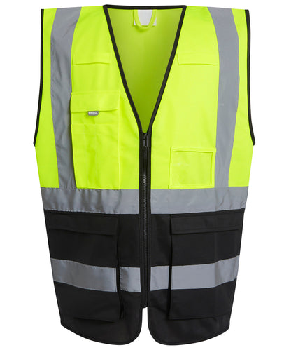 Regatta High Visibility RG469 Pro hi-vis executive vest in Yellow/Black