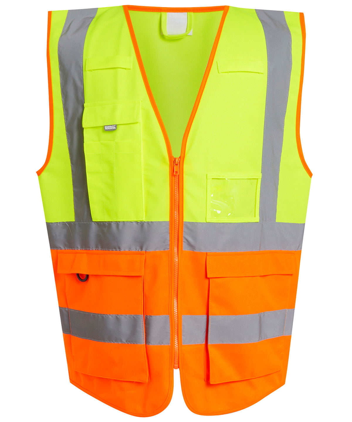 Regatta High Visibility RG469 Pro hi-vis executive vest in Yellow/Orange