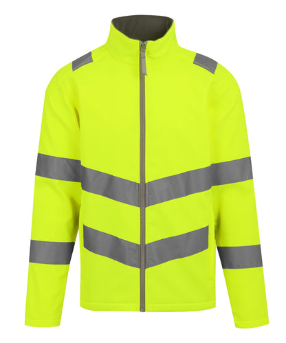 Regatta High Visibility RG473 Hi-vis Pro contract Ablaze 2-layer softshell in Yellow