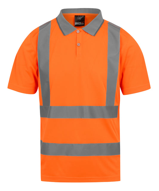 Regatta High Visibility RG476 Hi-vis Pro contract polo in Orange