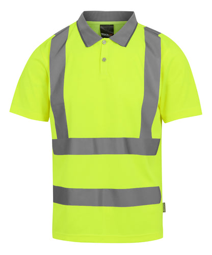 Regatta High Visibility RG476 Hi-vis Pro contract polo in Yellow