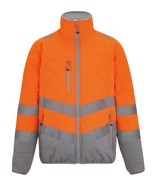Regatta High Visibility RG484 Hi-vis two-tone thermal jacket in Orange
