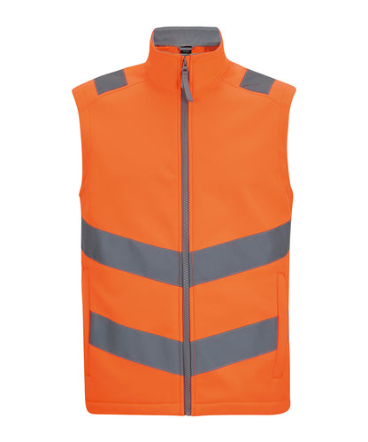 Regatta High Visibility RG485 Hi-vis Pro contract Ablaze softshell bodywarmer in Orange