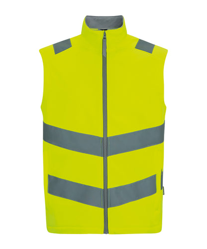 Regatta High Visibility RG485 Hi-vis Pro contract Ablaze softshell bodywarmer in Yellow