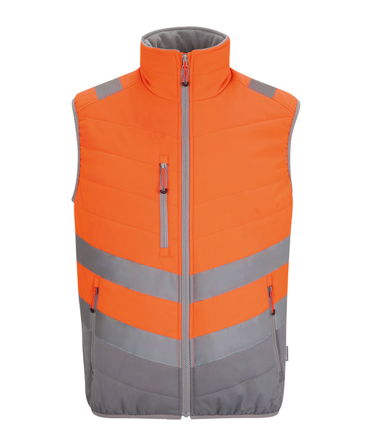 Regatta High Visibility RG486 Hi-vis two-tone thermal bodywarmer in Orange