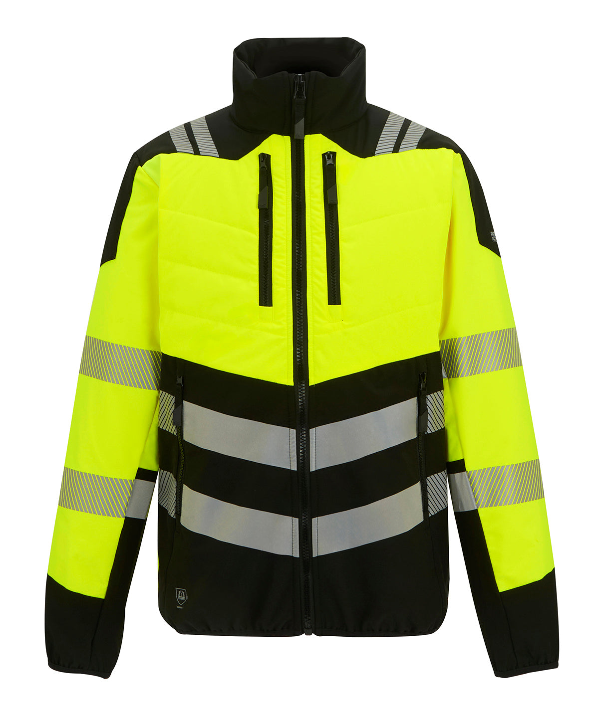 Regatta High Visibility RG491 Hi-vis X-pro hybrid jacket (Class 2) in Black/Yellow