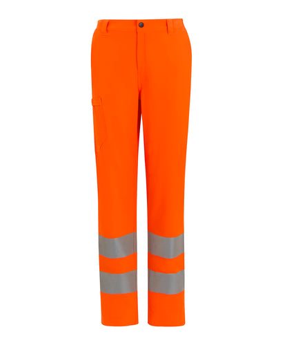 Regatta High Visibility RG493 Hi-vis pro contract stretch action trousers in Orange