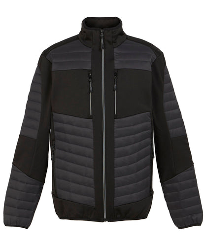 Regatta Professional RG540 E-Volve unisex thermal hybrid jacket in Ash/Black
