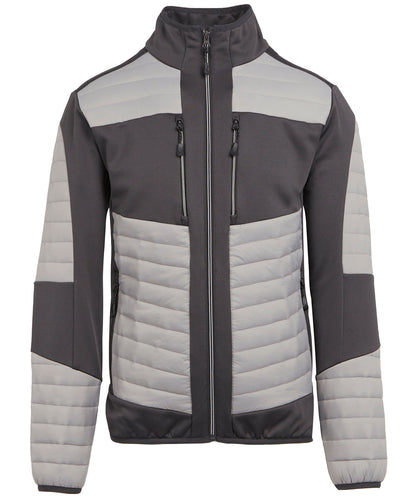 Regatta Professional RG540 E-Volve unisex thermal hybrid jacket in Mineral Grey/Ash