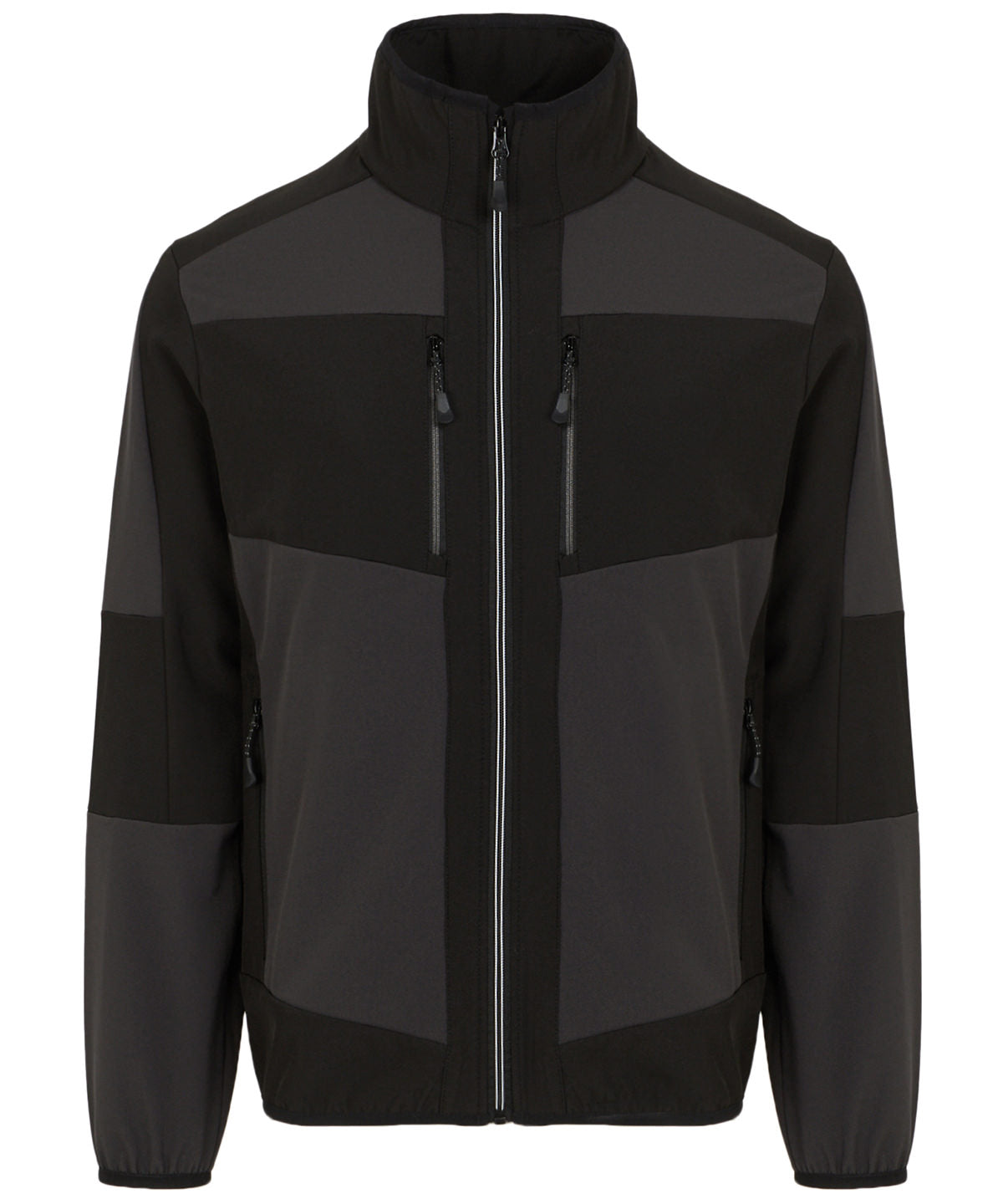 Regatta Professional RG541 E-Volve unisex 2-layer softshell jacket in Ash/Black