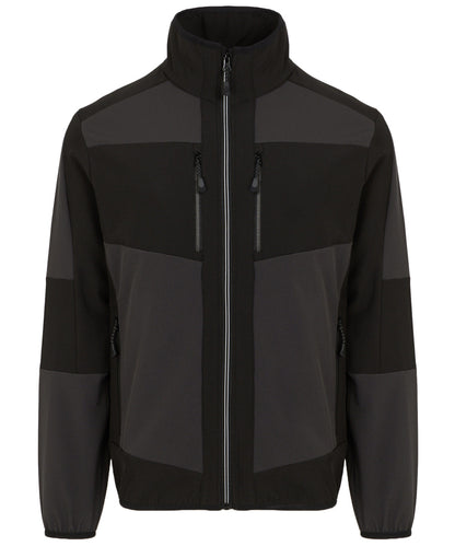Regatta Professional RG541 E-Volve unisex 2-layer softshell jacket in Ash/Black