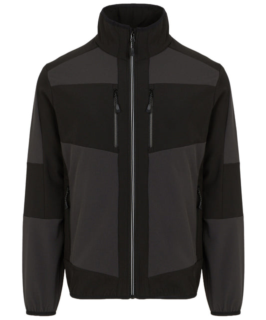 Regatta Professional RG541 E-Volve unisex 2-layer softshell jacket in Ash/Black