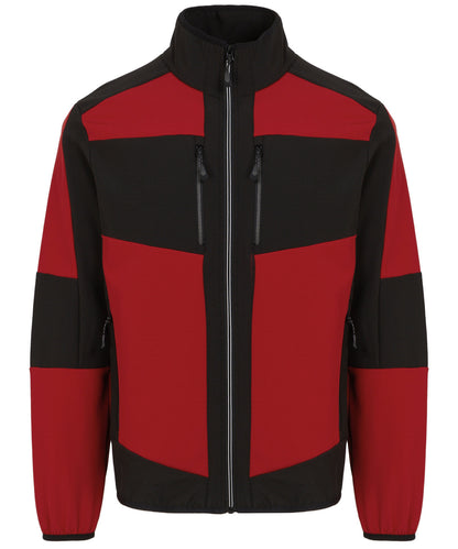 Regatta Professional RG541 E-Volve unisex 2-layer softshell jacket in Classic Red/Black