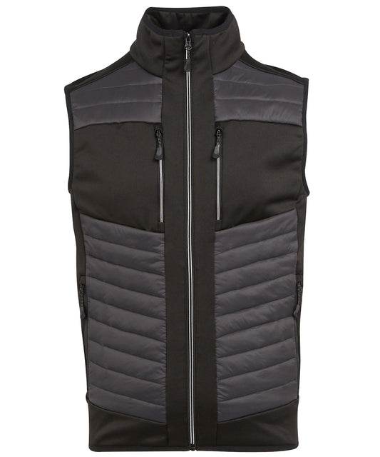Regatta Professional RG542 E-Volve unisex thermal hybrid bodywarmer in Ash/Black