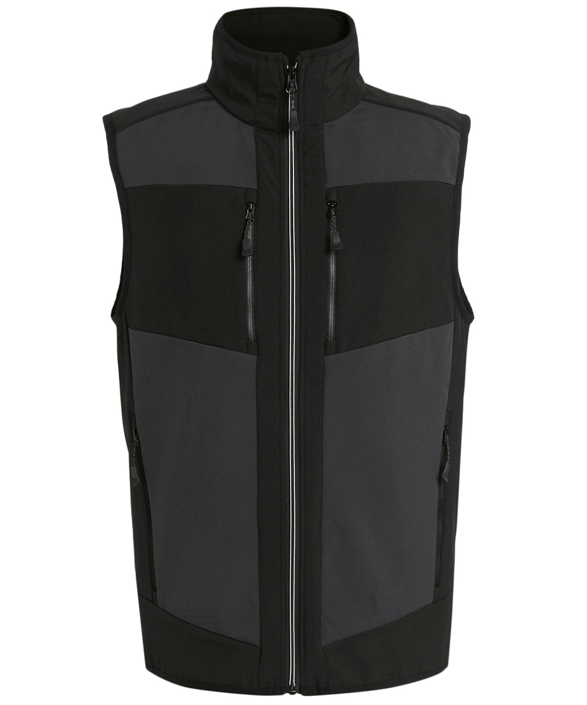 Regatta Professional RG543 E-Volve unisex 2-layer softshell bodywarmer in Ash/Black