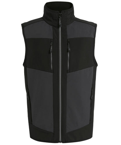 Regatta Professional RG543 E-Volve unisex 2-layer softshell bodywarmer in Ash/Black
