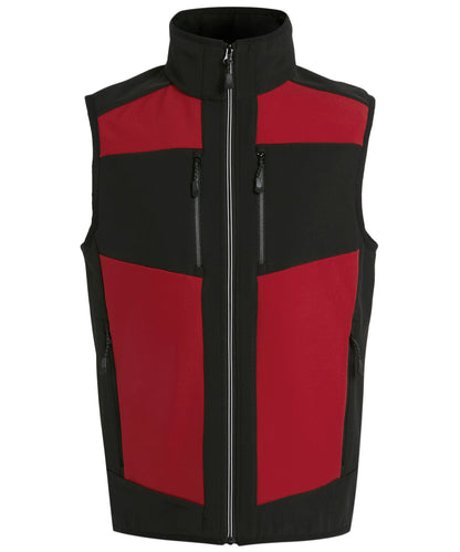 Regatta Professional RG543 E-Volve unisex 2-layer softshell bodywarmer in Classic Red/Black