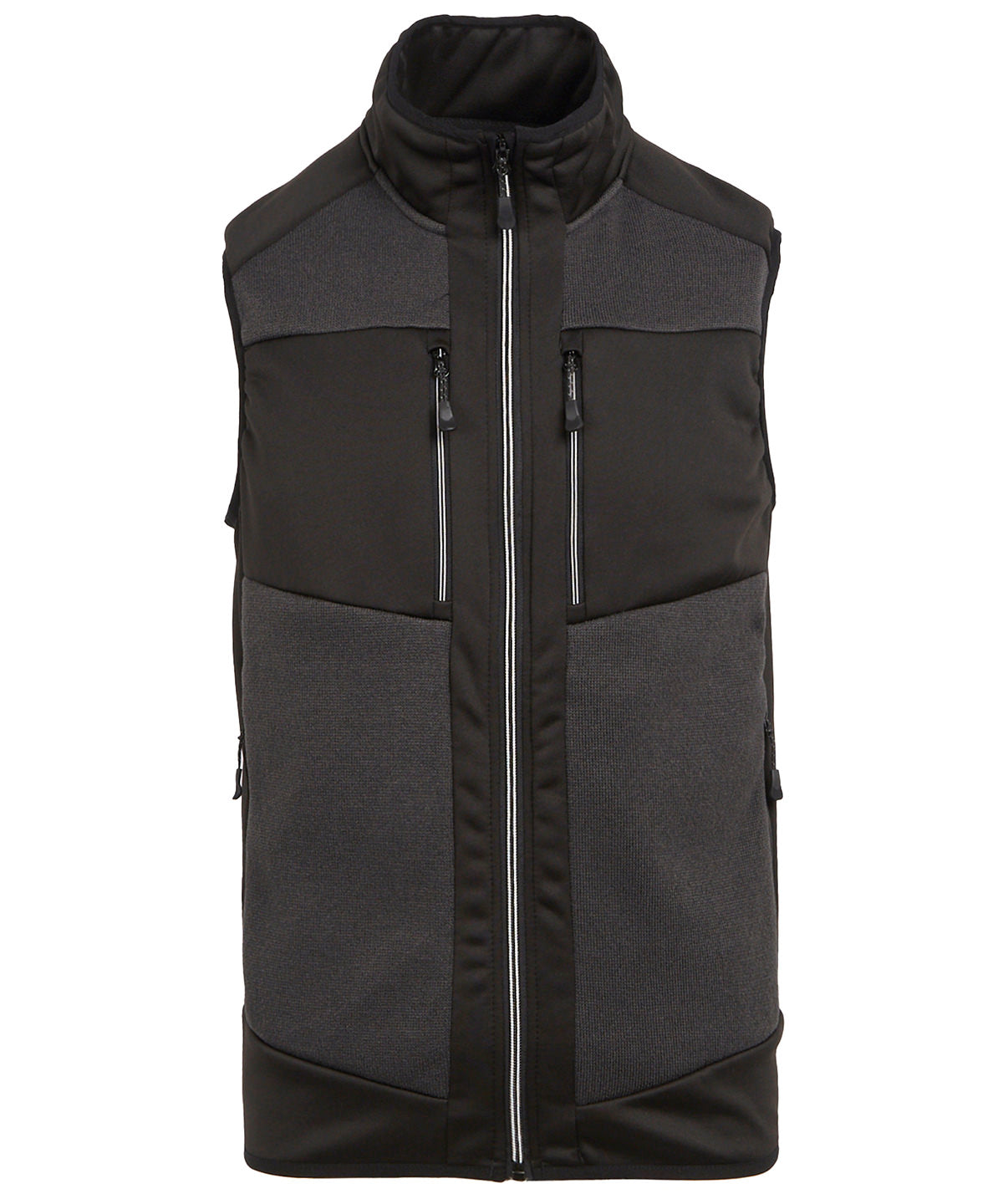 Regatta Professional RG544 E-Volve unisex knit-effect stretch bodywarmer in Ash/Black