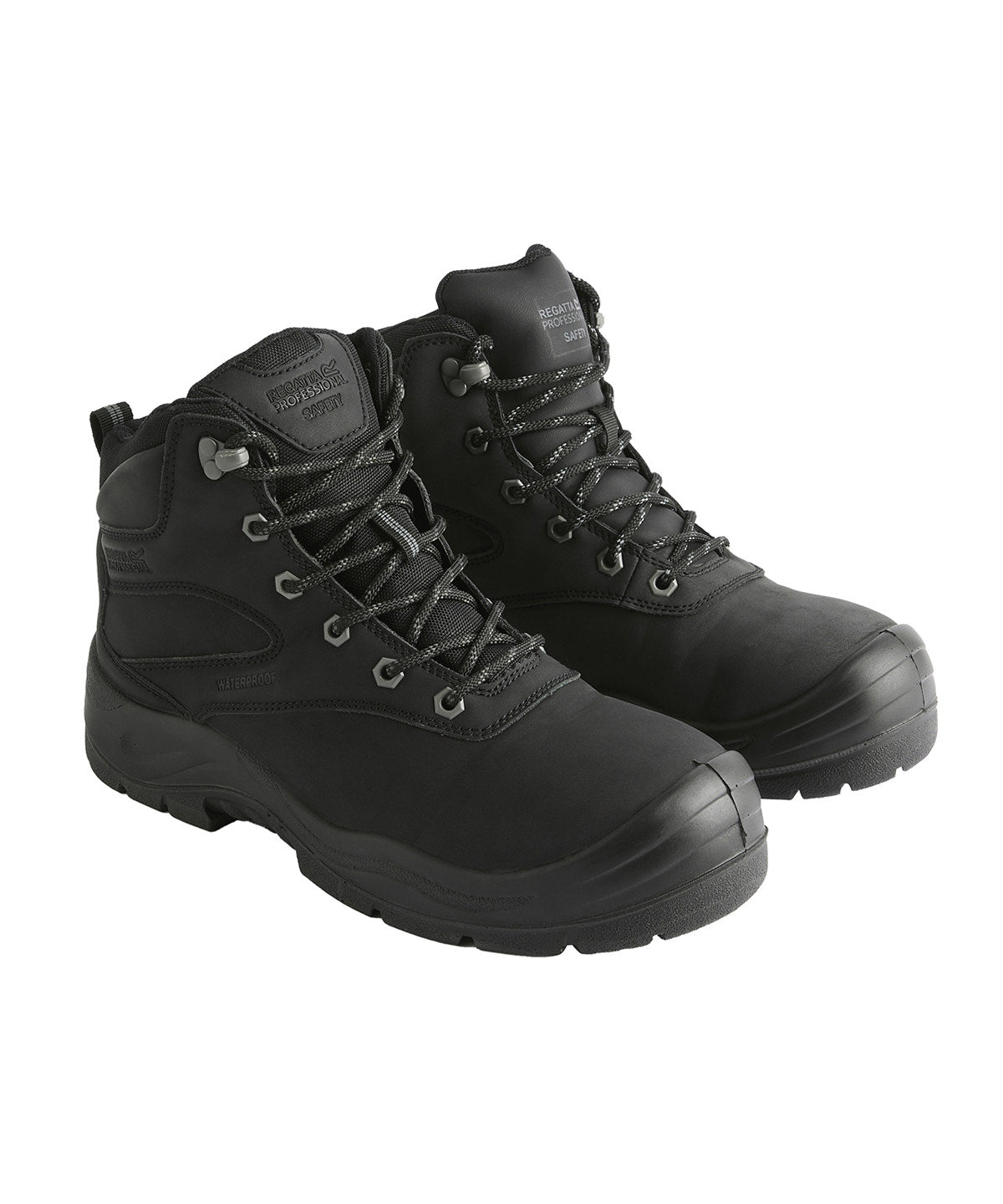 Regatta Safety Footwear RG579 Guardstone S7 waterproof hikers in Black/Granite