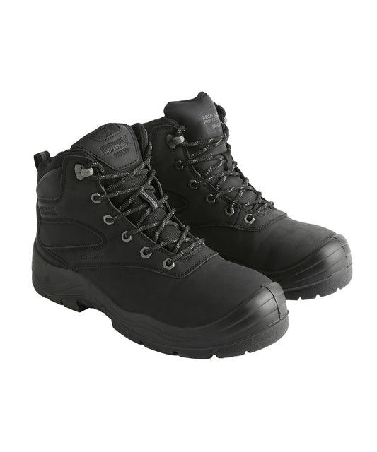 Regatta Safety Footwear RG579 Guardstone S7 waterproof hikers in Black/Granite