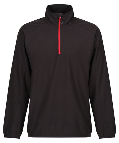 Regatta Professional RG582 Navigate half-zip fleece in Black/Classic Red