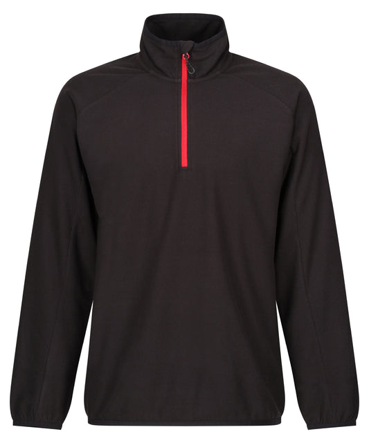 Regatta Professional RG582 Navigate half-zip fleece in Black/Classic Red