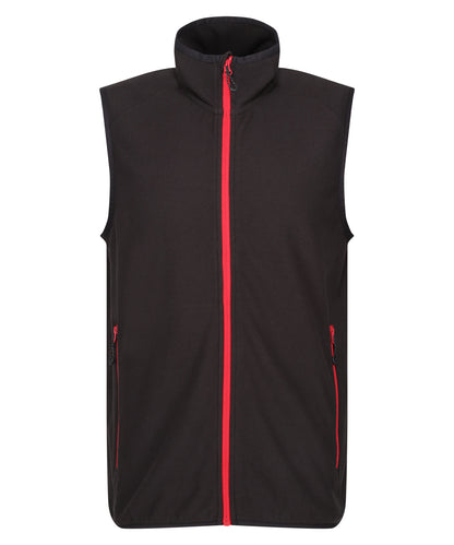 Regatta Professional RG583 Navigate fleece bodywarmer in Black/Classic Red