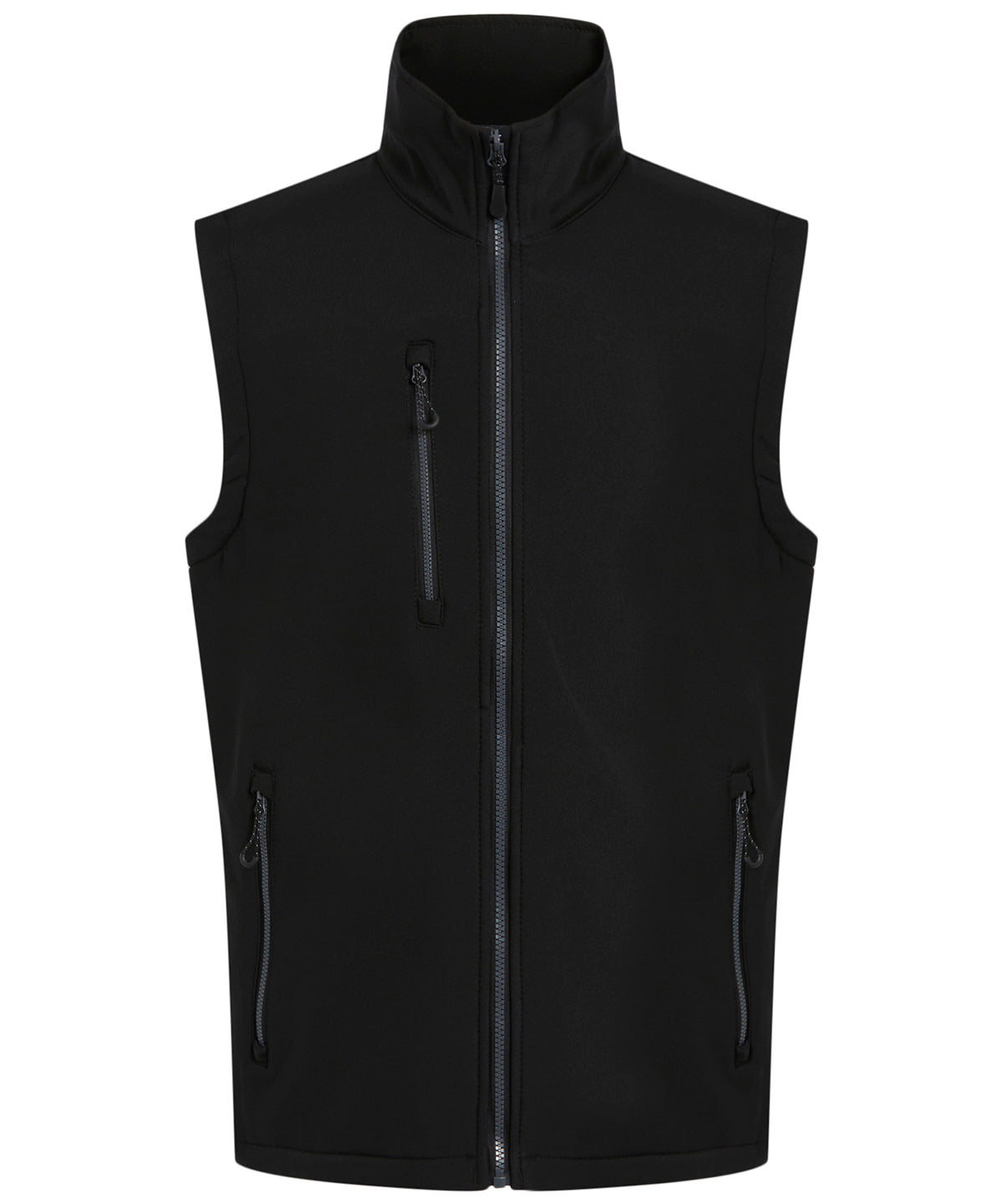 Regatta Professional RG595 Navigate 2-layer softshell bodywarmer in Black/Seal