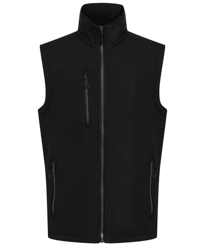 Regatta Professional RG595 Navigate 2-layer softshell bodywarmer in Black/Seal