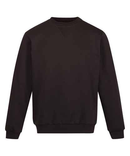 Regatta Professional RG614 Pro crew neck sweatshirt in Black