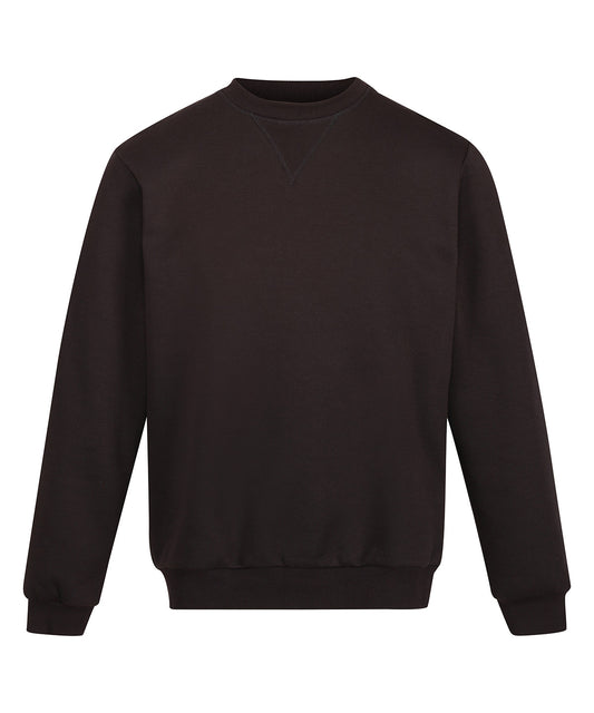 Regatta Professional RG614 Pro crew neck sweatshirt in Black
