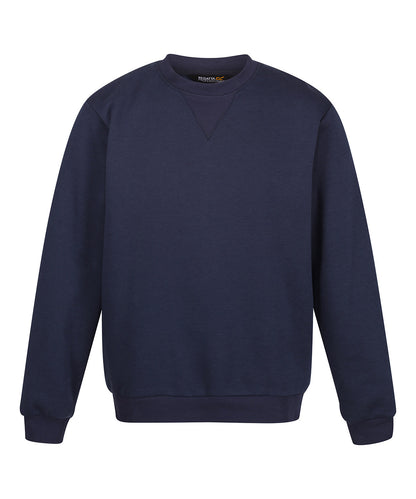 Regatta Professional RG614 Pro crew neck sweatshirt in Navy
