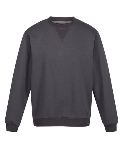 Regatta Professional RG614 Pro crew neck sweatshirt in Seal Grey
