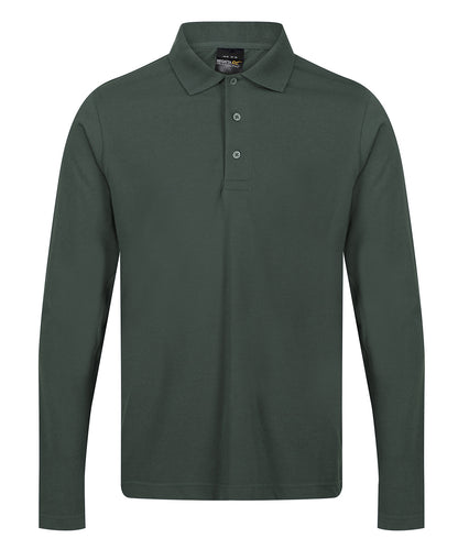 Regatta Professional RG615 Pro 65/35 long sleeve polo in Dark Green