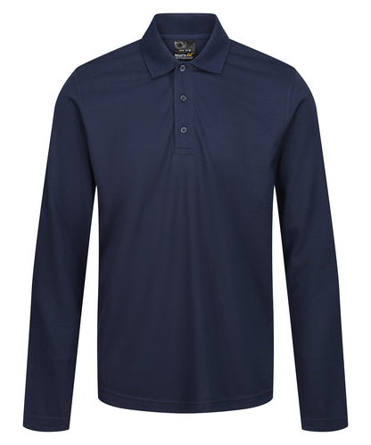 Regatta Professional RG615 Pro 65/35 long sleeve polo in Navy
