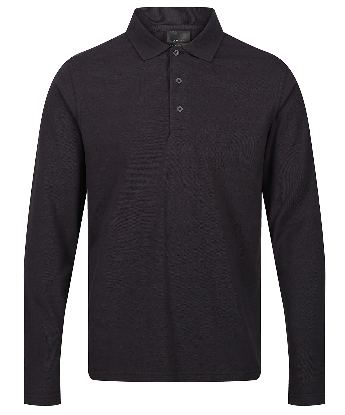 Regatta Professional RG615 Pro 65/35 long sleeve polo in Seal Grey